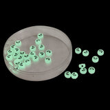 Radium Style Illuminating Acrylic Beads (70 Beads, 10 GMs) 7x4 MM Hole Size 1.5 MM Glow In The Dark For Jewellery Making DIY Crafts Keychains [ac-bds-00087-m1]