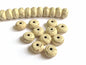 Synthetic Stone Beads 10x5 MM (1 String, 75 Beads) Flat Round Hole 0.8 MM White 15 Inch For Jewellery Making [ac-bds-00088-m2]