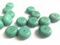 Synthetic Stone Beads 16x8 MM (20 Pieces) Disc Hole 1.2 MM Turquoise Green For Jewellery Making [ac-bds-00088-m4]