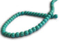 Synthetic Stone Beads 6 MM (1 String, 65 Beads) Round Hole 1 MM Turquoise Blue 15 Inch For Jewellery Making [ac-bds-00088-m6]