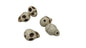 Synthetic Stone Beads 12x10x11 MM (20 Pieces) Skull Hole 1 MM White For Jewellery Making [ac-bds-00089-m1]