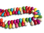 Synthetic Stone Beads 17x10 MM (1 String, 75 Beads) Drop Hole 1.5 MM Mixed Colors 16 Inch For Jewellery Making [ac-bds-00093-m0]
