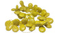 Synthetic Stone Beads 25x18x8 MM (1 String, 48 Beads) Flat Drop Hole 1 MM Yellow 15 Inch For Jewellery Making [ac-bds-00094-m2]