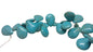 Synthetic Stone Beads 25x18x8 MM (1 String, 48 Beads) Flat Drop Hole 1 MM Turquoise Blue 15 Inch For Jewellery Making [ac-bds-00094-m3]