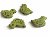 Synthetic Stone Beads 30x15x6 MM (20 Pieces) Bird Duck Hole 1 MM Mixed Colors For Jewellery Making