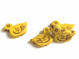 Synthetic Stone Beads 30x15x6 MM (20 Pieces) Bird Duck Hole 1 MM Mixed Colors For Jewellery Making