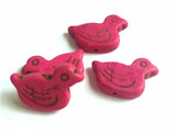 Synthetic Stone Beads 30x15x6 MM (20 Pieces) Bird Duck Hole 1 MM Mixed Colors For Jewellery Making