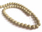 Synthetic Stone Beads 8 MM (1 String, 45-50 Beads) Round Hole 1 MM White 15 Inch For Jewellery Making [ac-bds-00099-m7]