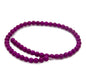 Synthetic Stone Beads 8 MM (1 String, 45-50 Beads) Round Hole 1 MM Purple 15 Inch For Jewellery Making [ac-bds-00099-m9]