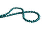 Plastic Imitation Glass Pearl Beads 4 MM (1 String, 200 Beads) Round Hole 1 MM Peacock Blue 31 Inch For Jewellery Making [ac-bds-00104-m8]