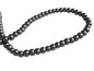 Plastic Imitation Glass Pearl Beads 4 MM (1 String, 200 Beads) Round Hole 1 MM Dark Grey 31 Inch For Jewellery Making [ac-bds-00104-m9]