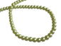 Plastic Imitation Glass Pearl Beads 6 MM (1 String, 130 Beads) Round Hole 0.8 MM Light Green 31 Inch For Jewellery Making [ac-bds-00105-m14]
