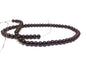 Plastic Imitation Glass Pearl Beads 6 MM (1 String, 130 Beads) Round Hole 0.8 MM Dark Brown 31 Inch For Jewellery Making [ac-bds-00105-m15]
