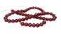 Plastic Imitation Glass Pearl Beads 8 MM (1 String, 100 Beads) Round Hole 1 MM Deep Red 31 Inch For Jewellery Making [ac-bds-00106-m13]