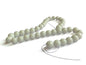 Glass Beads 8 MM (2 Strings, 38-40 Beads/String) Round Hole 1 MM White 11 Inch For Jewellery Making [ac-bds-00110-m6]