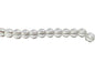 Glass Beads 6 MM (2 Strings, 48-50 Beads/String) Round Hole 1 MM Transparent Color 13 Inch For Jewellery Making [ac-bds-00112-m8]