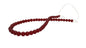 Glass Beads 6 MM (2 Strings, 48-50 Beads/String) Round Hole 1 MM Ruby Red 13 Inch For Jewellery Making [ac-bds-00112-m9]