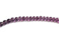 Glass Beads 4 MM (2 Strings, 80-85 Beads/String) Round Hole 0.5 MM Purple 13 Inch For Jewellery Making [ac-bds-00113-m1]