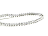 Glass Beads 3 MM (2 Strings, 100-110 Beads/String) Round Hole 1 MM Transparent Color 13 Inch For Jewellery Making [ac-bds-00114-m2]