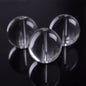 Glass Beads 20 MM (1 String, 15-16 Beads) Round Hole 2 MM Transparent Color 14 Inch For Jewellery Making