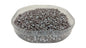 Striped Opaque 8/0 Glass Seed Beads 2.5x2 MM (800 Beads, 25 Grams Wt) Non-Uniform Round Hole 0.8 MM Brown & White For Jewellery Making [ac-bds-00120-m6]