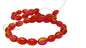 Glass Beads 11x8 MM (1 String, 70-75 Beads) Drum Hole 2 MM Orange & Pink 31 Inch For Jewellery Making [ac-bds-00121-m3]