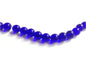 Glass Beads 10 MM (2 Strings, 28-30 Beads/String) Round Hole 1 MM Dark Blue 11 Inch For Jewellery Making [ac-bds-00122-m1]