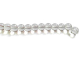 Glass Beads 10 MM (2 Strings, 28-30 Beads/String) Round Hole 1 MM Transparent Color 11 Inch For Jewellery Making [ac-bds-00122-m3]