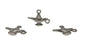 Jewelry Mini Pendant Alloy Charms 22x14x4xmm Alauddin Magic Lamp Antique Silver Color (Pack of 10 pieces) [ac-charm-00001-m26]