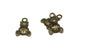 Jewelry Mini Pendant Alloy Craft Charms 16x10x5xmm Bear Antique Bronze Color (Pack of 10 pieces) [ac-charm-00001-m41]