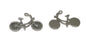 Jewelry Mini Pendant Alloy Craft Charms 26x18x2xmm Cycle Antique Silver Color (Pack of 10 pieces) [ac-charm-00001-m53]