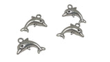 Jewelry Mini Pendant Alloy Craft Charms 17x11x5xmm Dolphin Antique Silver Color (Pack of 10 pieces) [ac-charm-00001-m68]
