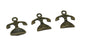 Jewelry Mini Pendant Alloy Craft Charms 16x15x3xmm Telephone Antique Bronze Color (Pack of 10 pieces) [ac-charm-00001-m78]