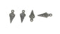 Jewelry Mini Pendant Alloy Craft Charms 18x7x4xmm Icecream Antique Silver Color (Pack of 10 pieces) [ac-charm-00001-m85]