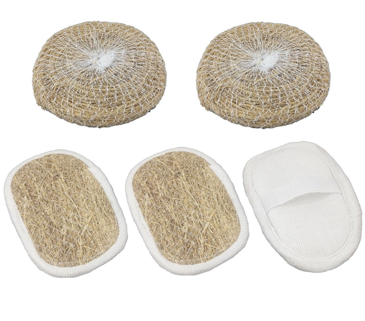 Natural Vetiver Bath Scrub (Pack of 2) Fragrant Skin Friendly Khus Ramacham Chrysopogon Zizanioides Eco Friendly Bio Degradable [ac-fmcg-00001-m3]