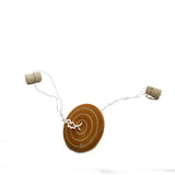 Kids Wooden Hand Spinning Tops Toys With String (1 Piece, Random Color) 1.5 Inch  [ac-gmetoy-00003-m11]