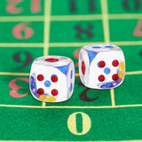 Acrylic Dice 23 MM (2 Pieces) 6-Sided Cube Transparent For Playing Board Games Math [ac-gmetoy-00004-m6]