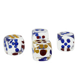 Acrylic Dice 23 MM (2 Pieces) 6-Sided Cube Transparent For Playing Board Games Math [ac-gmetoy-00004-m6]