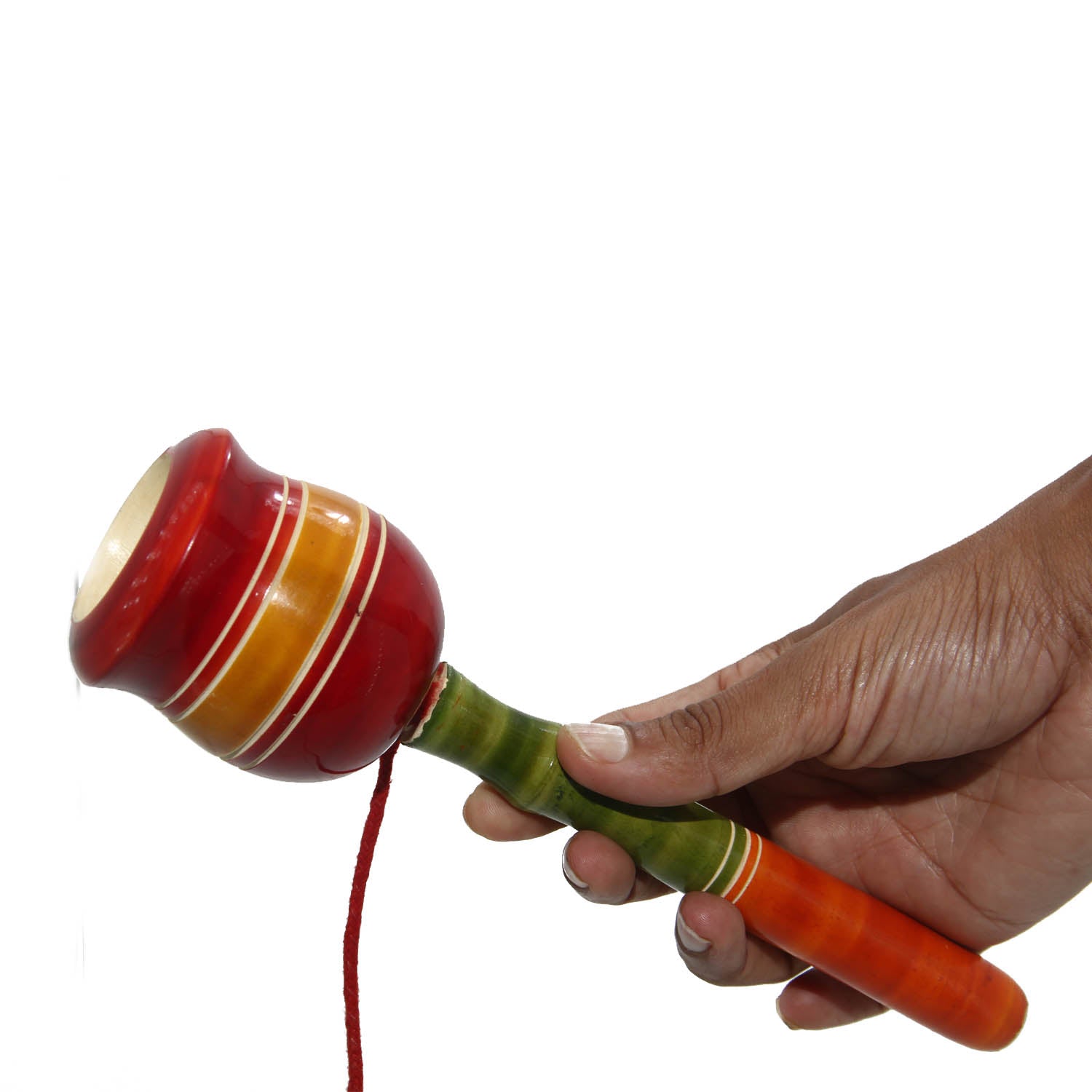 Wooden Ball Catcher Fun Toys (1 Piece, Random Color) 7x2 Inch For Kids Gifts [ac-gmetoy-00009-m2]