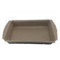 Paper Cup Cake Loaf Baking Serving (Pack of 2) Pie Pans Tray Mould Liner 7.4x4.7x1.5 Inch / 19x12x4 CM Brown Rectangle [ac-homektchn-00001-m3]