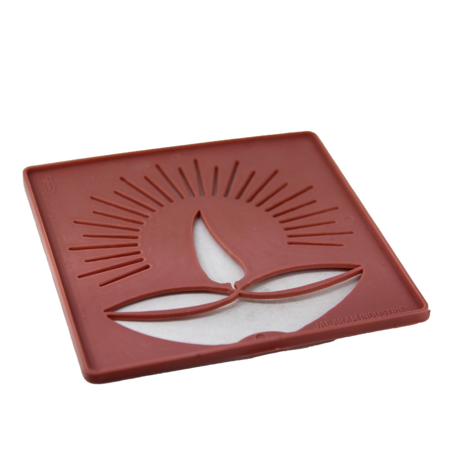 Rangoli Stencils Trays 3.5 Inch (Set Of 1 Lamp Design + 6 Assorted Design Shapes) Lamp Deepam Vilakku For Sand Powder Art Decoration  [ac-homektchn-00003-combo1]