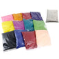 Rangoli Powder Sand (12 Mixed Colors x 50 Grams Each + White Color x 250 Grams) For Indian Art Kolam Festival Decoration [ac-homektchn-00005-combo2]