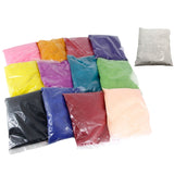 Rangoli Powder Sand (12 Mixed Colors x 50 Grams Each + White Color x 250 Grams) For Indian Art Kolam Festival Decoration [ac-homektchn-00005-combo2]