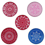 Rangoli Drawing Kit (4 Stencils, 12 Colors + White Powder, 1 x Sprinkler, 1 x Roller, 2 x Template Trays, 1 x Stencil Box, 1 x Bottle) [ac-homektchn-00006-combo2]