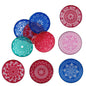 Rangoli Stencils (8 Inch, Pack of 4 Pieces) Random Assorted Designs For Sand Powder Indian Art Kolam Festival Decoration [ac-homektchn-00006-m2]