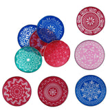 Rangoli Stencils (8 Inch, Pack of 4 Pieces) Random Assorted Designs For Sand Powder Indian Art Kolam Festival Decoration [ac-homektchn-00006-m2]