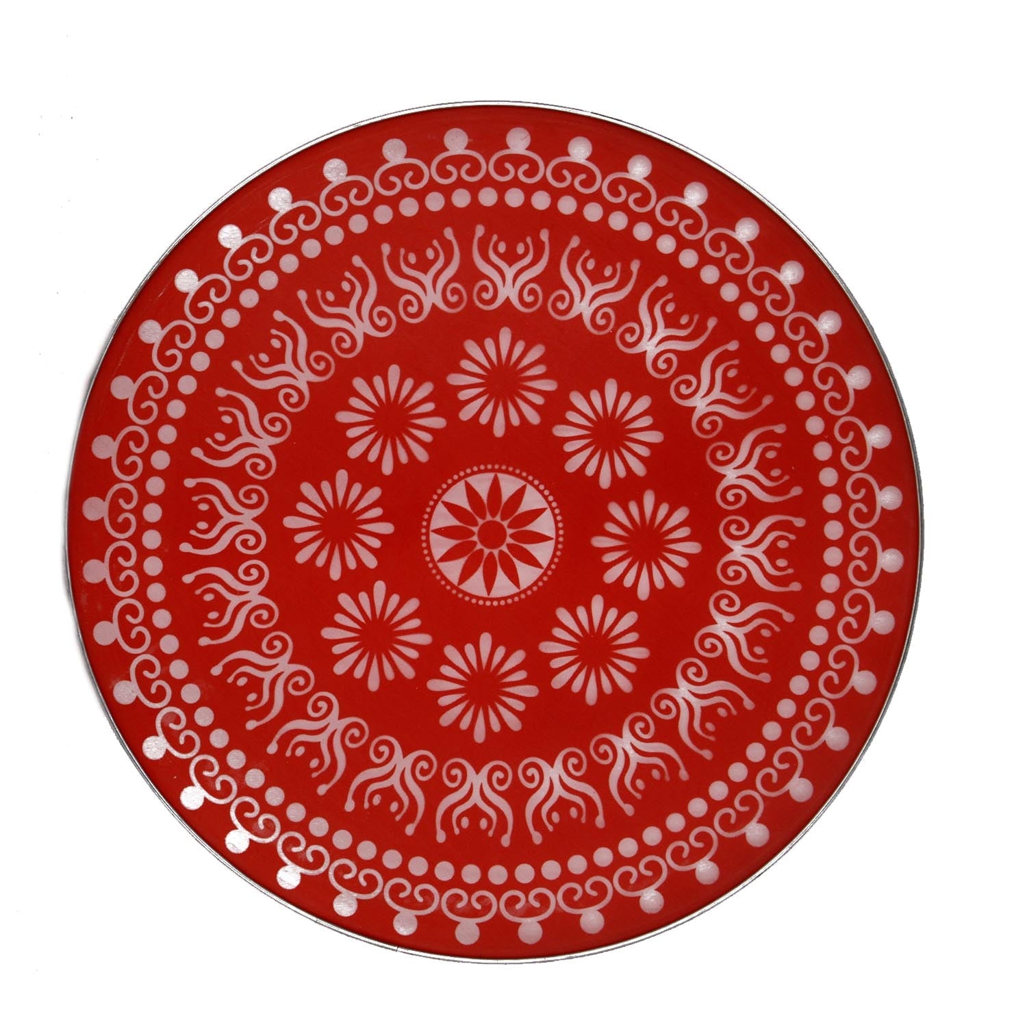 Large Rangoli Stencils (18 Inch, Pack of 2 Pieces) Random Assorted Designs For Sand Powder Indian Art Kolam Festival Decoration [ac-homektchn-00006-m4]