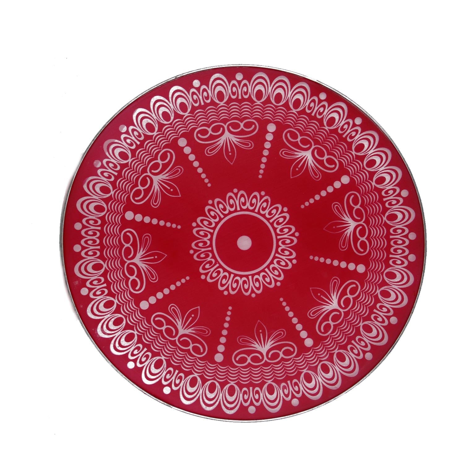Large Rangoli Stencils (18 Inch, Pack of 2 Pieces) Random Assorted Designs For Sand Powder Indian Art Kolam Festival Decoration [ac-homektchn-00006-m4]