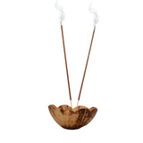 Coconut Shell Handmade Incense Stick Holder Bowl (Pack of 1) 4x2 Inch [ac-homektchn-00010-m1]