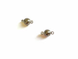 Metal Brass Magnetic Clasps (Pack of 5 pieces) 11x6mm Round Silver Color For Jewellery Making [ac-jwlsupp-00005-m1]